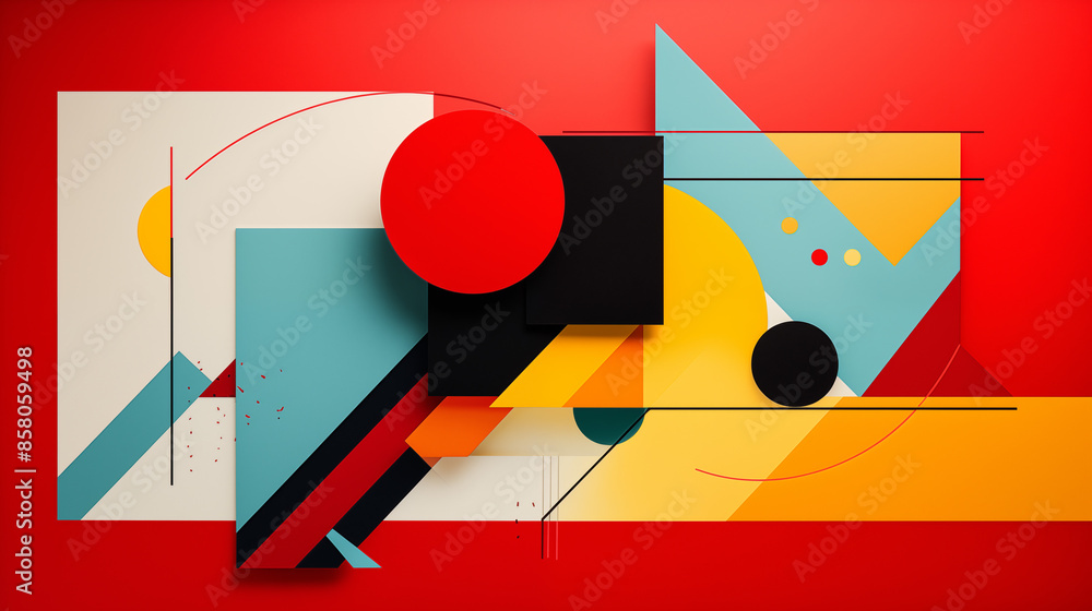 Obraz premium Bold Geometric Abstract Art