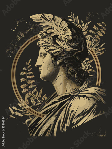 Zodiac sign Virgo. Vector illustration. Zodiac constellation.