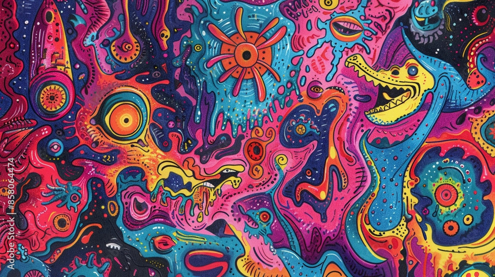 Abstract colorful psychedelic strange bright background Abstract colorful psychedelic strange bright background