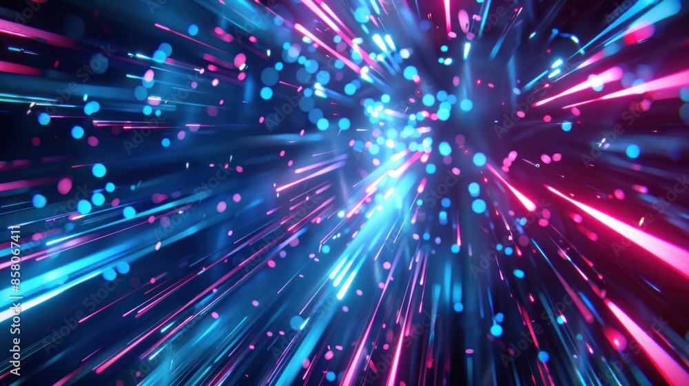 Abstract colorful swirling galaxy of light and dark blue and red Abstract colorful swirling galaxy of light and dark blue and red