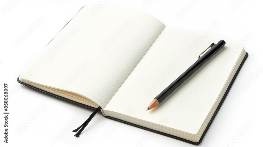 Blank notepad page on white background Blank notepad page on white background