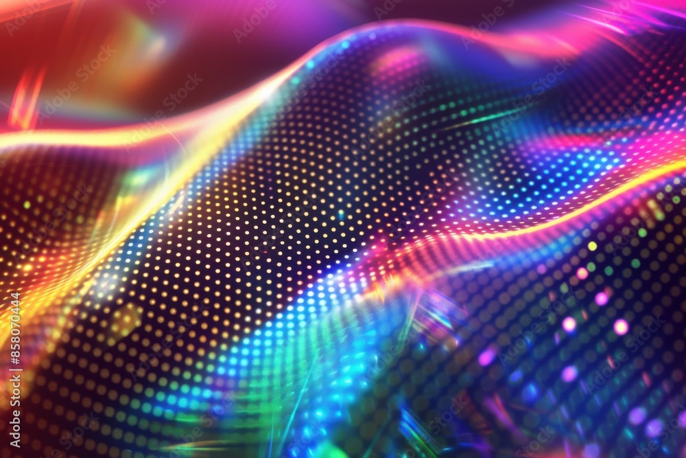Colorful Digital Waves Colorful Digital Waves