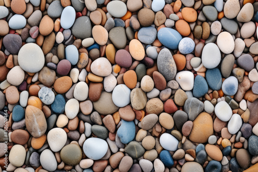 Processed collage of beach shore pebbles surface texture. Background for banner, backdrop Processed collage of beach shore pebbles surface texture. Background for banner, backdrop