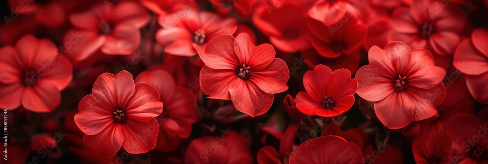 Close-Up of Crimson Flowers Close-Up of Crimson Flowers