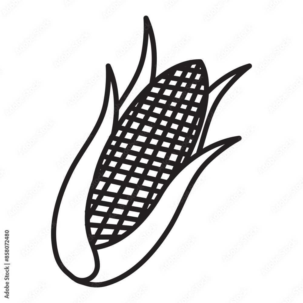 Corn Harvest Icon Ideal for Agriculture and Farming Themes Corn Harvest Icon Ideal for Agriculture and Farming Themes
