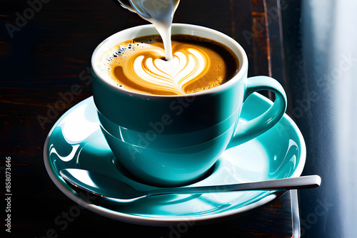 커피 커피 Generative AI photo