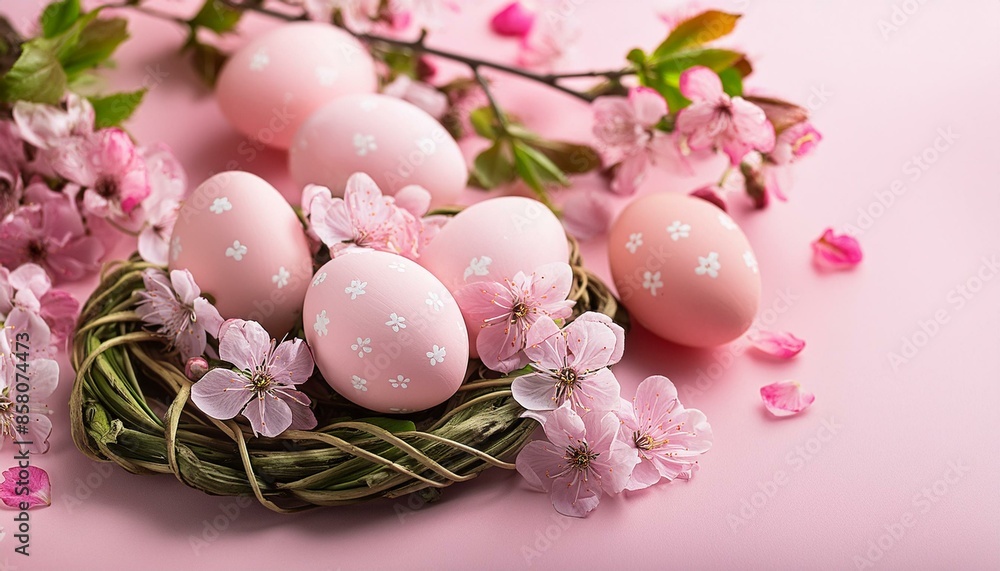 easter eggs with flowers easter eggs with flowers