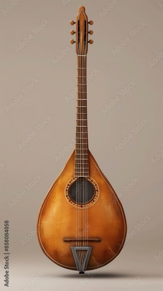 Obraz premium Vibrant Bouzouki Melody. Traditional Greek music concept