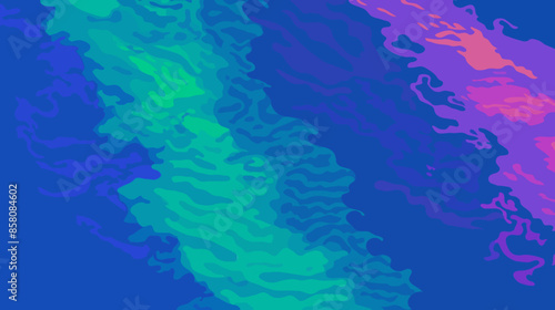 Blue abstract reef ocean depth design