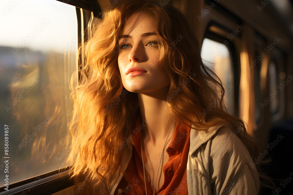 Beautiful woman confidently traveling alone can convey the message of independence and self-confidence in travel advertisements Promoting solo travel or a campaign to promote women's empowerment Beautiful woman confidently traveling alone can convey the message of independence and self-confidence in travel advertisements Promoting solo travel or a campaign to promote women's empowerment