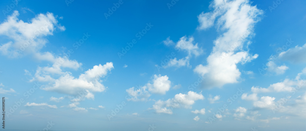 Peaceful and serene sky with clouds background Peaceful and serene sky with clouds background