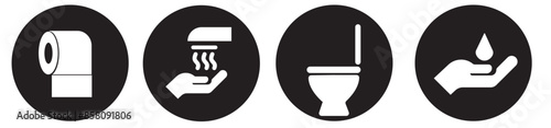 Gguidance pictogram icons about social life.Guidance icon set vector illustration, airport, bus station, shopping mall
