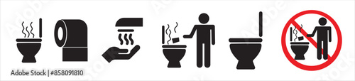 Gguidance pictogram icons about social life.Guidance icon set vector illustration, airport, bus station, shopping mall
