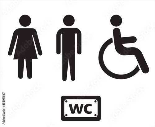 Gguidance pictogram icons about social life.Guidance icon set vector illustration, airport, bus station, shopping mall