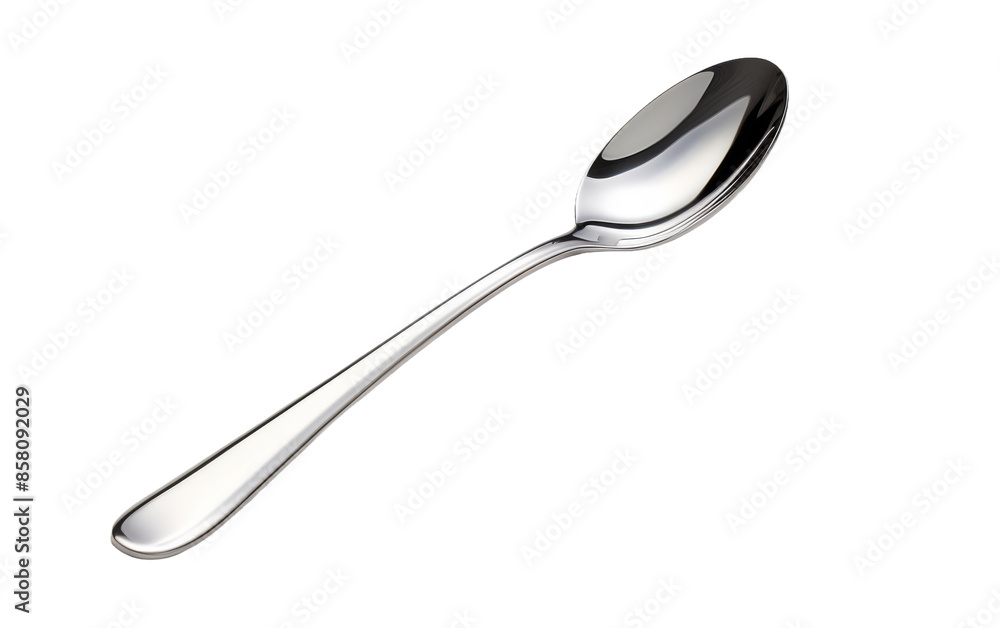 Silver Spoon Isolated on Transparent Background Silver Spoon Isolated on Transparent Background