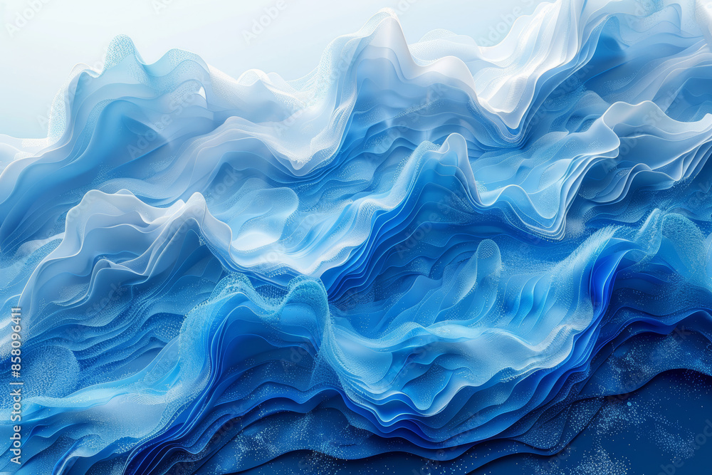 blue and white wave with a lot of detail blue and white wave with a lot of detail
