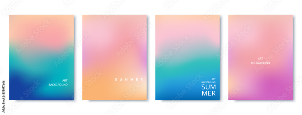 Fototapeta premium Abstract bright gradient, vector illustration. Cover, brochures, flyer template, minimalistic style.