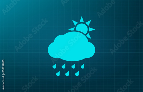 Vector illustration on a blue background.