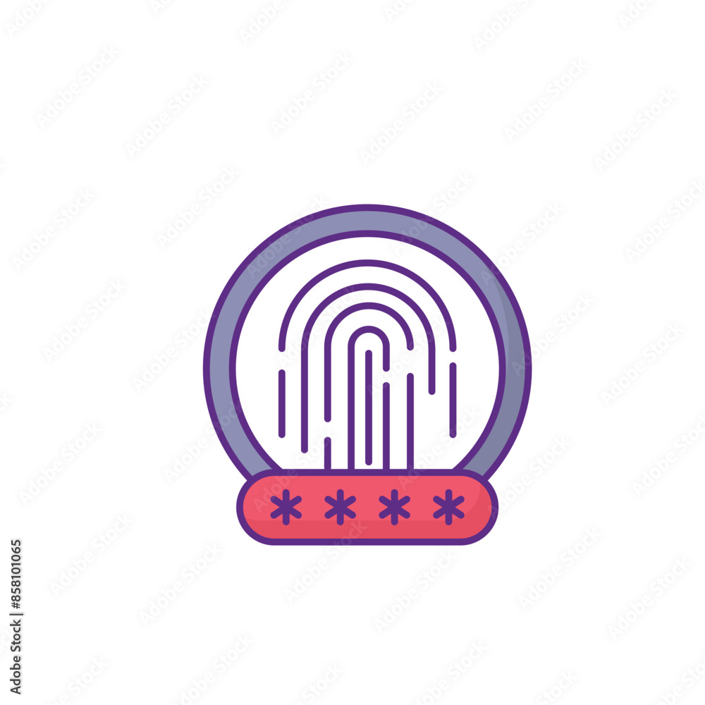 Password icon design with white background stock illustration Password icon design with white background stock illustration