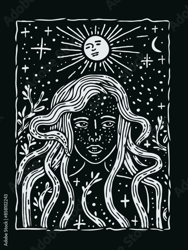 Cute Medusa Gorgon T-shirt design
