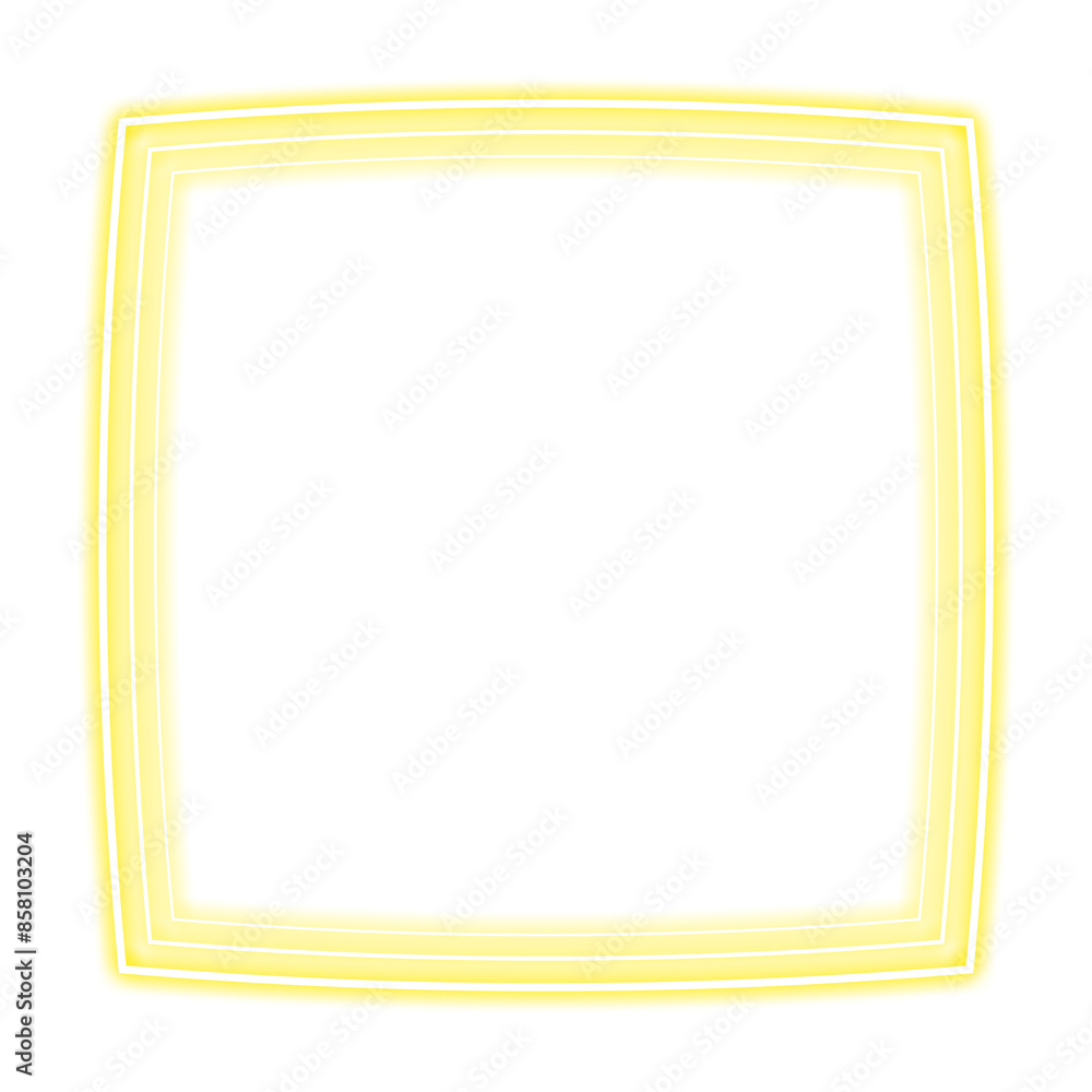 yellow square frame curve and light neon yellow square frame curve and light neon