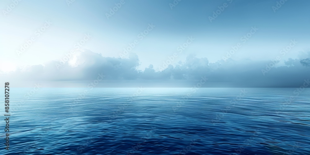 A gradient background transitioning from deep ocean blue to soft sky blue, evoking a tranquil and serene atmosphere A gradient background transitioning from deep ocean blue to soft sky blue, evoking a tranquil and serene atmosphere
