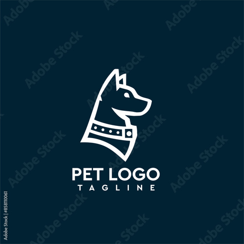 Dog Pet Logo Friendly, approachable, cute, and lovable, perfect for pet lovers, animals, furry friends, and companions dog logo, Dog lover.