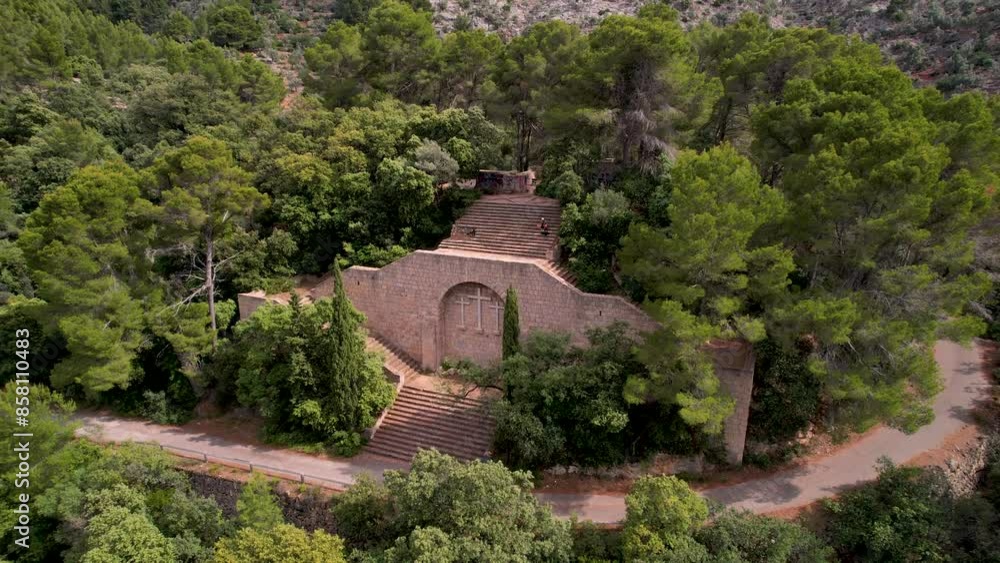 4K Aerial Drone video of a magical town nested in the surrounding mountains with terracotta houses with the view on the port at the sea and a cathedral in center with the train, Soller, Mallorca 4K Aerial Drone video of a magical town nested in the surrounding mountains with terracotta houses with the view on the port at the sea and a cathedral in center with the train, Soller, Mallorca