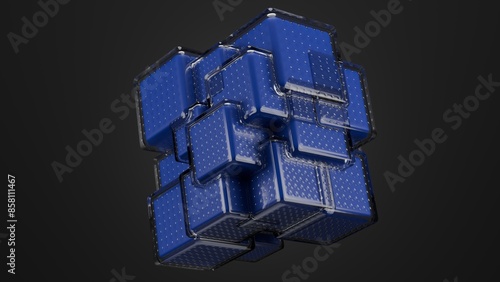 3D 8K Abstract Futuristic Wallpaper Background