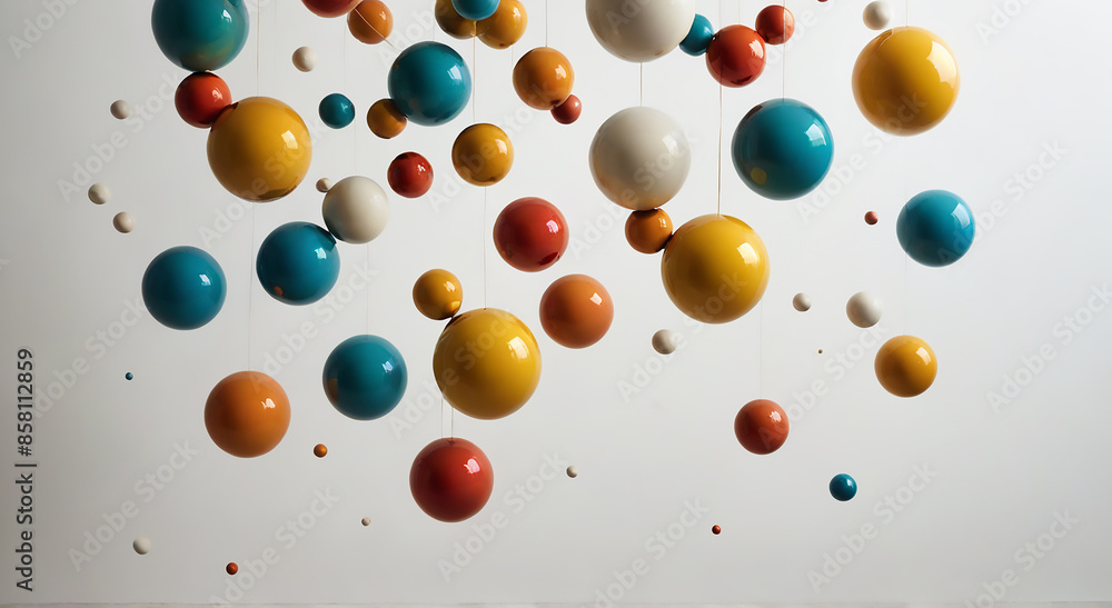 balloons on the sky background balloons on the sky background
