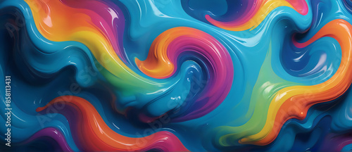 Colorful Dynamic Abstract Colors Background for Posters and Stock Illustrations