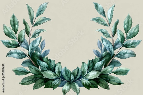 Honor and achievement: laurel wreath.

