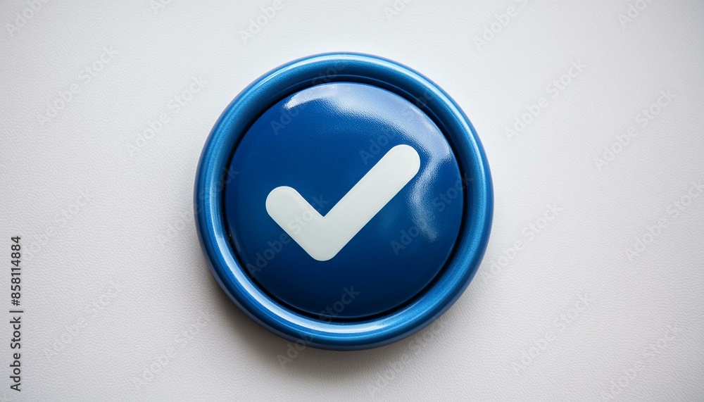 button with a mark button with a mark