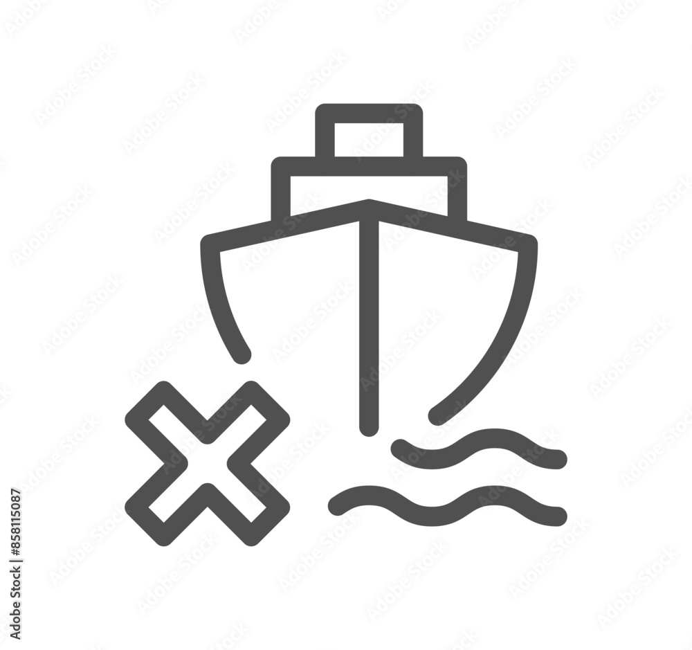 Ship management related icon outline and linear vector.
Ship management related icon outline and linear vector.