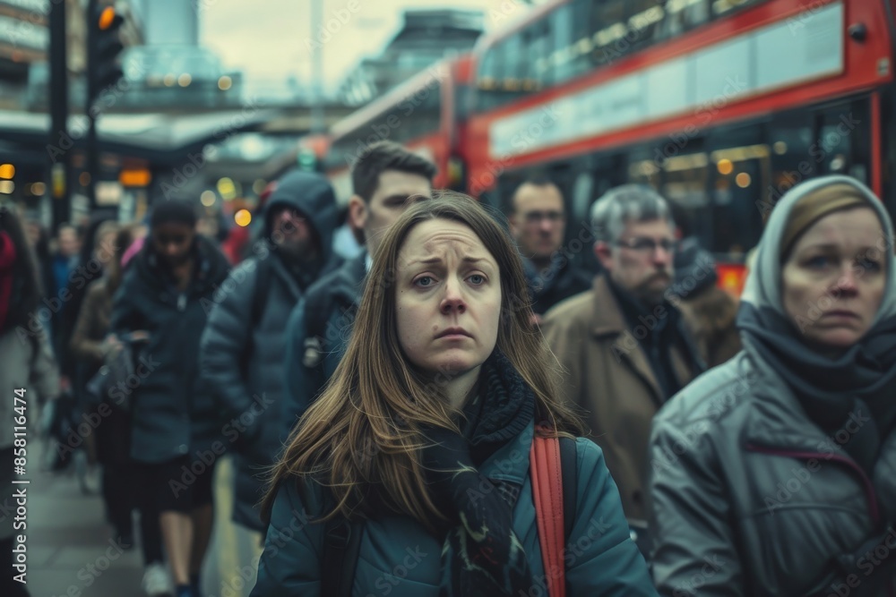 People in central London People in central London