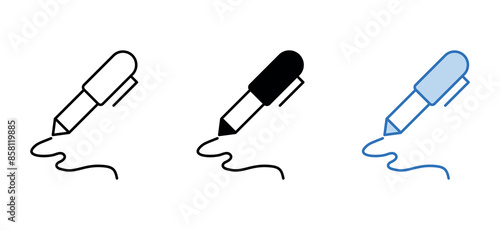 signature recognition icon design with white background stock illustration