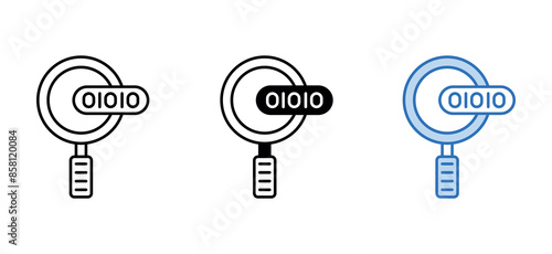 behavioral biometrics icon design with white background stock illustration