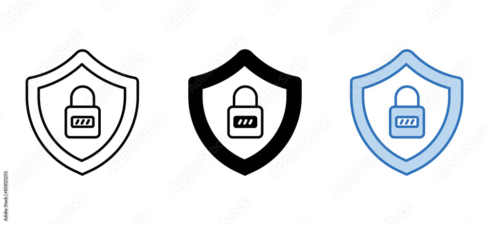 security icon design with white background stock illustration security icon design with white background stock illustration