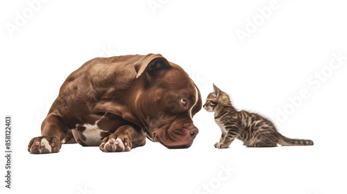cat and dog isolated