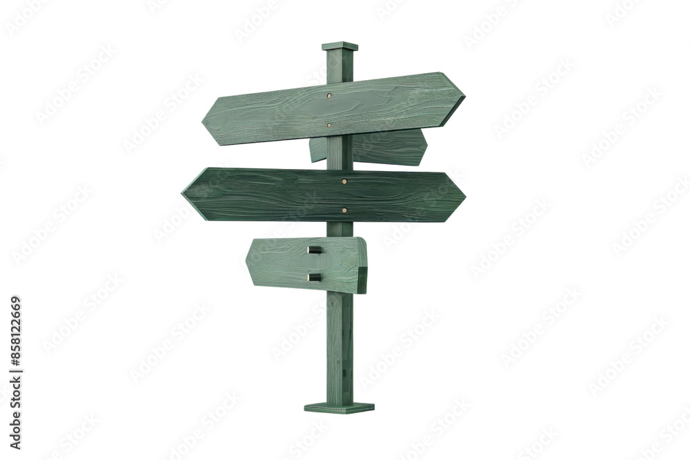 Empty wooden signpost with multiple arrow signs pointing in different directions, symbolizing choices and guidance. Isolated on transparent background. Empty wooden signpost with multiple arrow signs pointing in different directions, symbolizing choices and guidance. Isolated on transparent background.