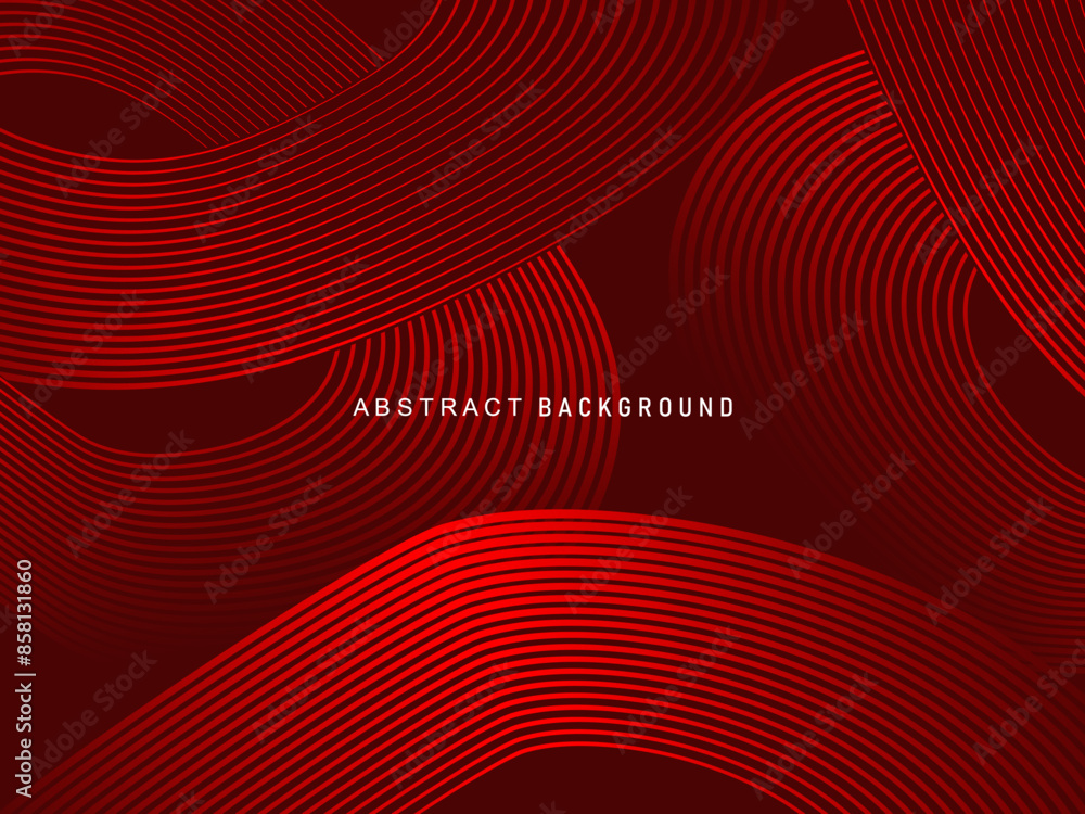 Abstract red glowing geometric lines on dark red background. Modern shiny red circle lines pattern. Futuristic technology concept, perfect for covers, posters, banners, brochures, websites, etc. Abstract red glowing geometric lines on dark red background. Modern shiny red circle lines pattern. Futuristic technology concept, perfect for covers, posters, banners, brochures, websites, etc.