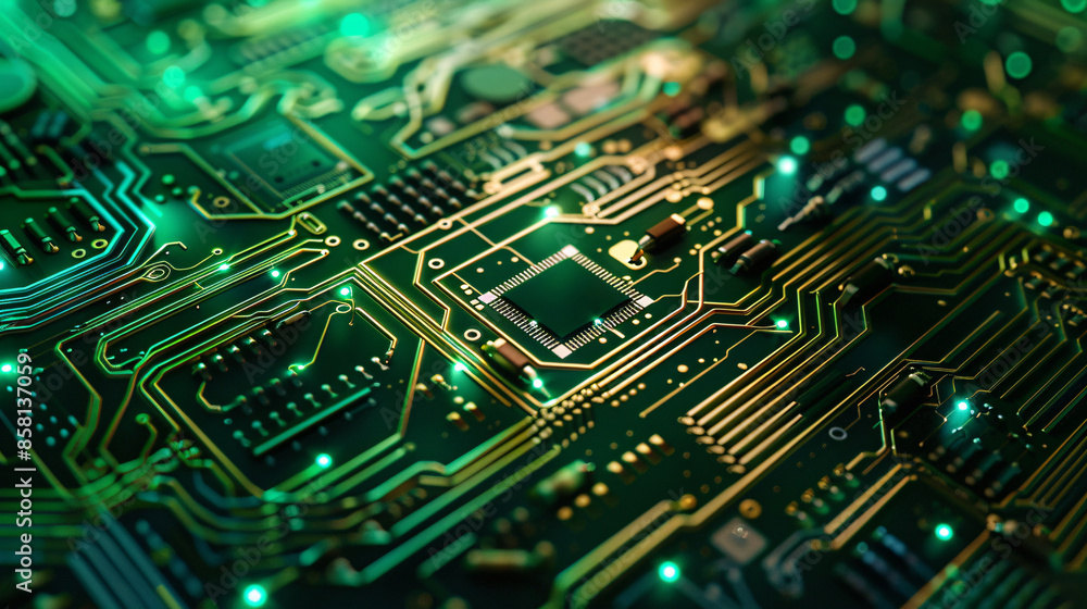 a close up of a circuit board a close up of a circuit board