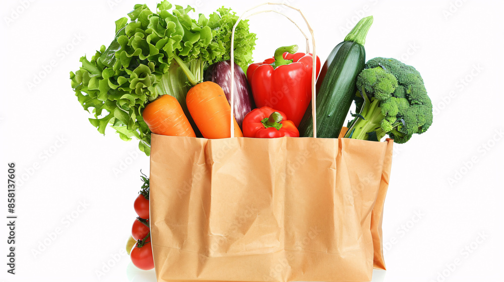 a bag full of vegetables a bag full of vegetables