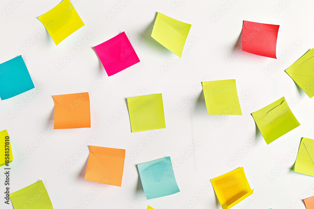 a group of colorful sticky notes a group of colorful sticky notes