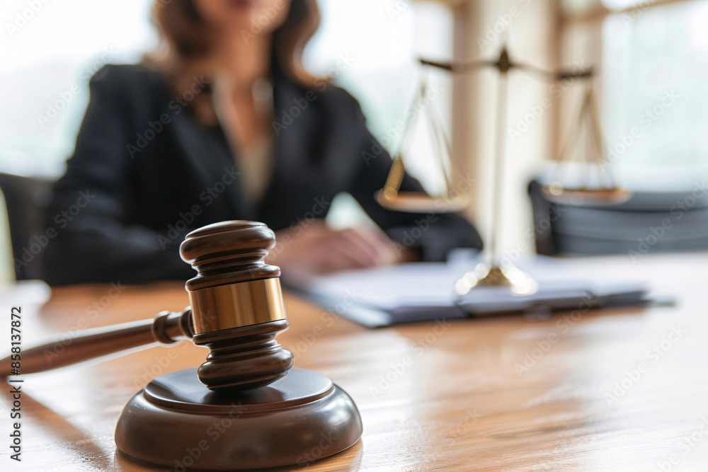 a gavel on a table a gavel on a table