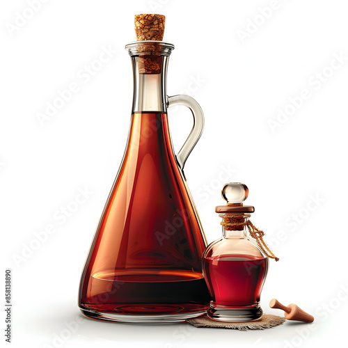 distilling cognac and strong liqueurs isolated on white background, png photo