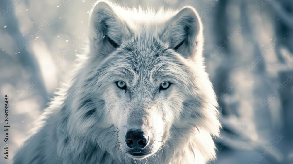 Piercing Eyes Silver Wolf Reflect Ancient Wisdom Piercing Eyes Silver Wolf Reflect Ancient Wisdom