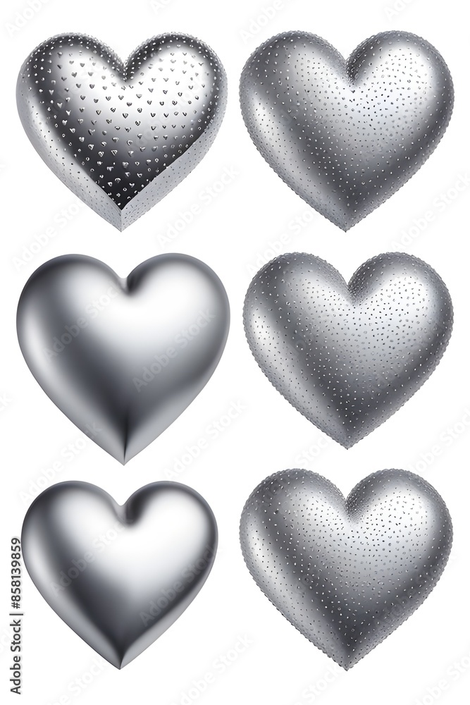 silver hearts silver hearts