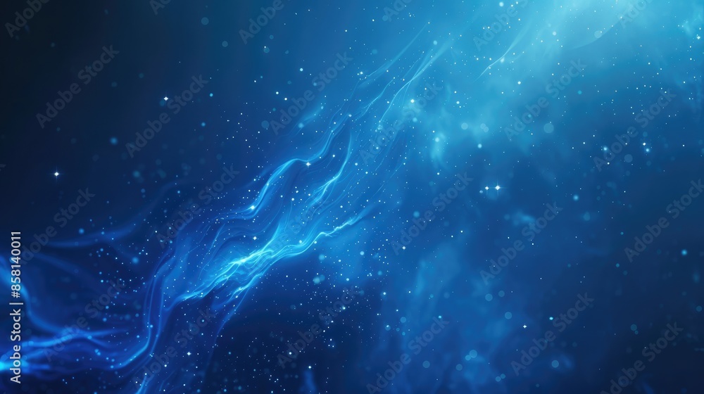 Naklejka premium Celestial abstract space background featuring shimmering stars and ethereal nebulae, perfect for cosmic-themed designs.