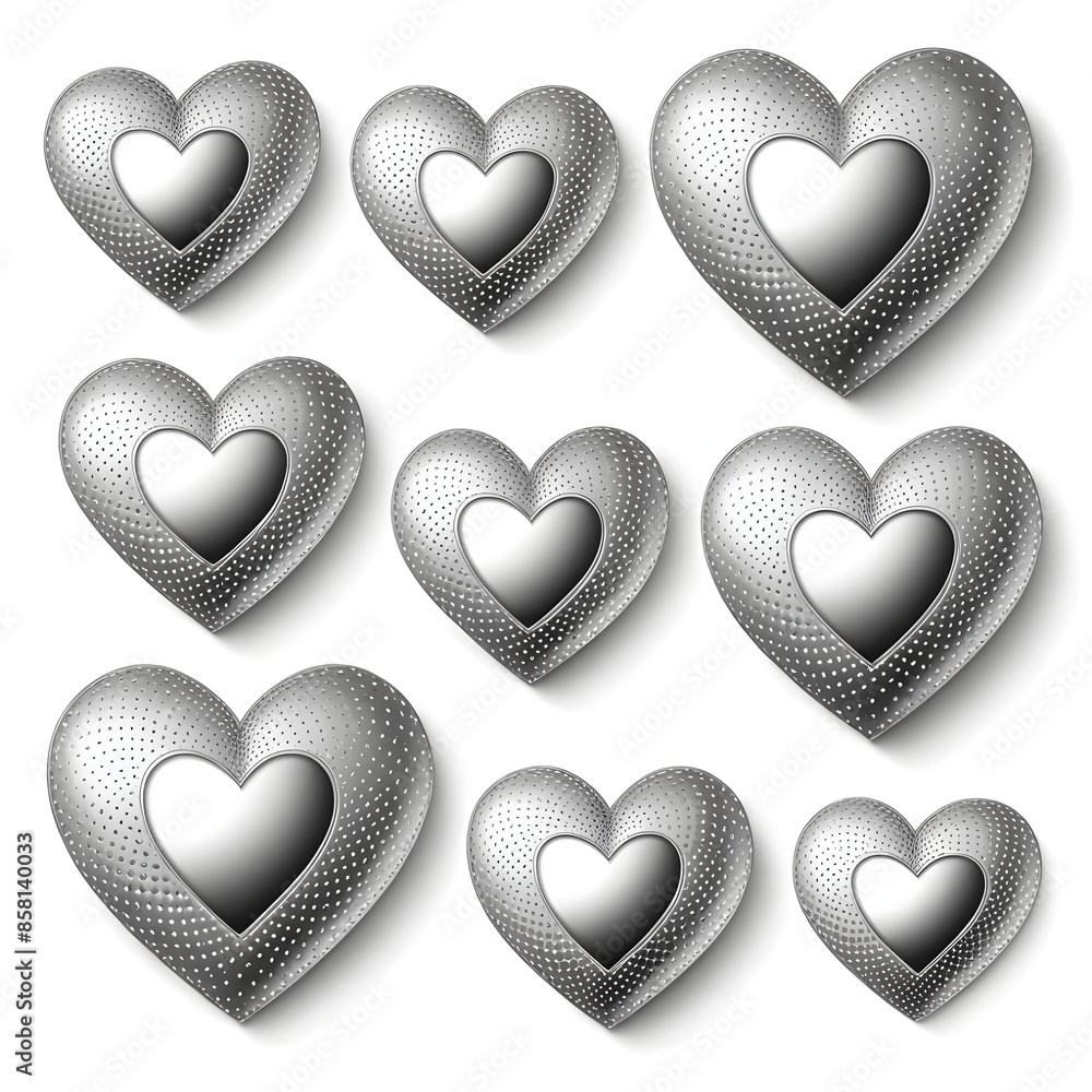 silver hearts silver hearts